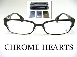 クロムハーツ  DIXON YU-A CHプラスダイヤテンプルスクエア眼鏡  メンズ