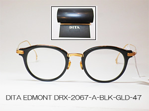 メガネのアベ｜DITA EDMONT DRX-2067-A-BLK-GLD-47